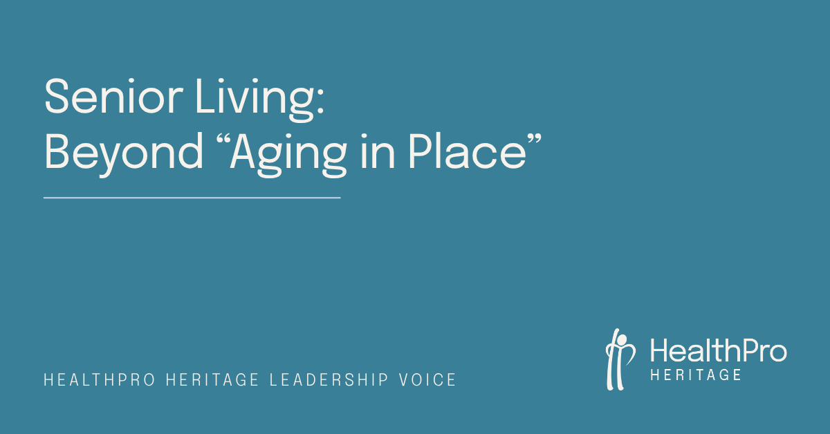senior living beyond aging in place